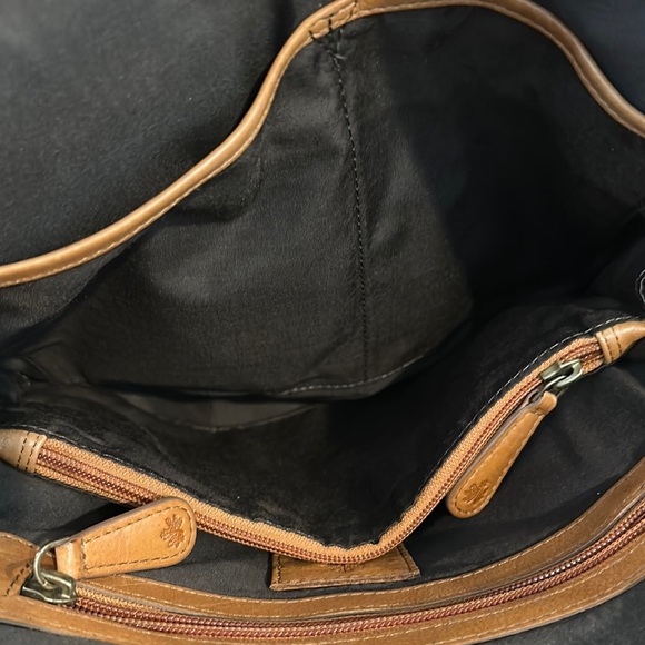 Elegant Tan Leather Women's Backpack - Picture 4 of 5